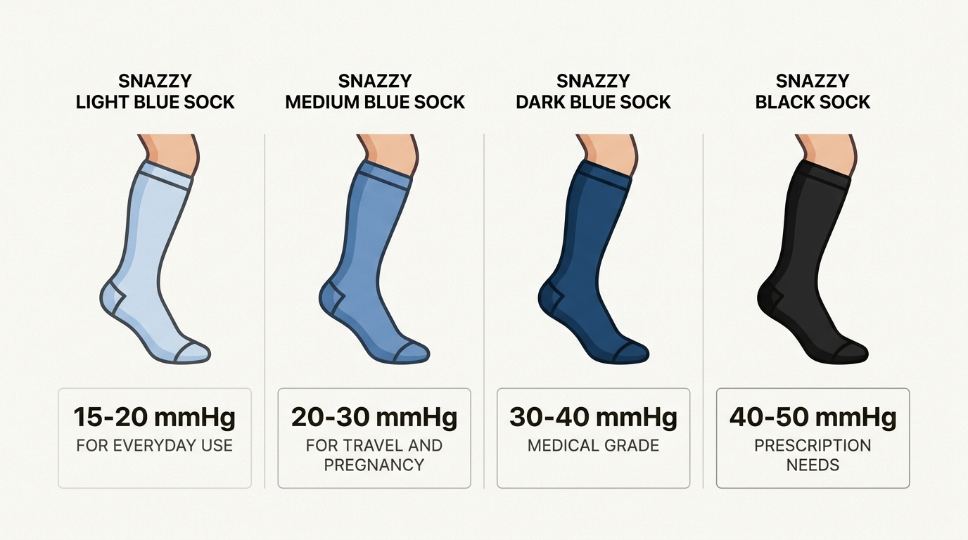 Choosing the right mmHg level ensures you get the appropriate amount of support, whether for daily comfort or managing specific medical conditions.